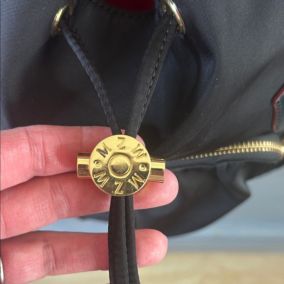 MZ Wallace Black Backpack with Gold Accents - Picture 6 of 12